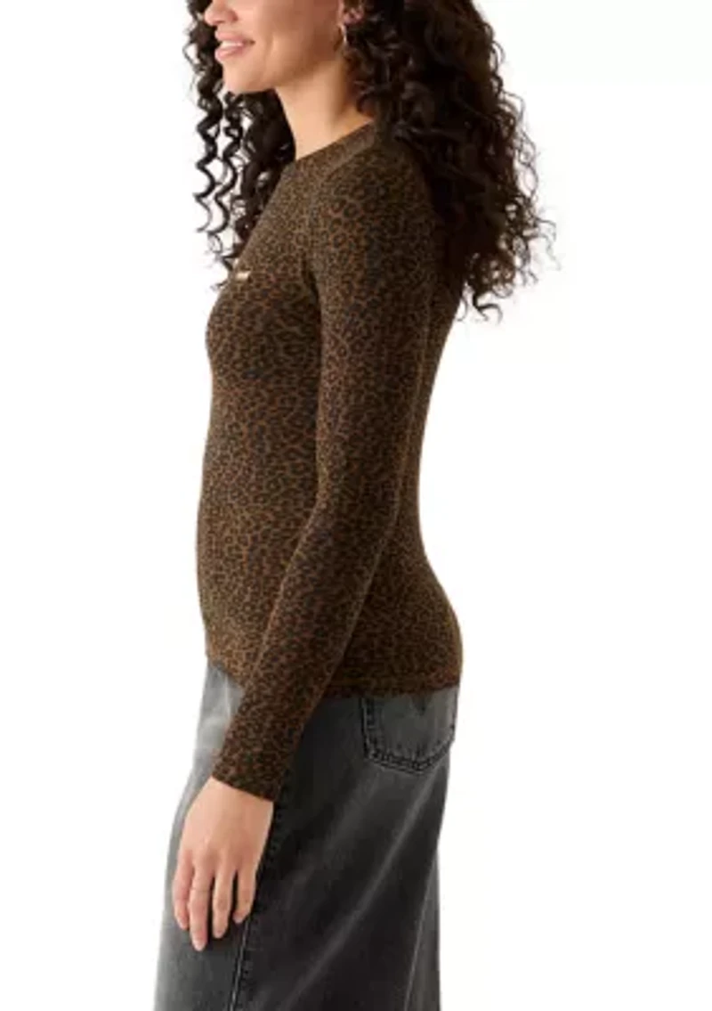 Cheetah Print Hayes Long Sleeve T-Shirt