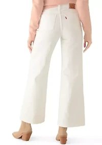 Shaping Wide Soft White Pants