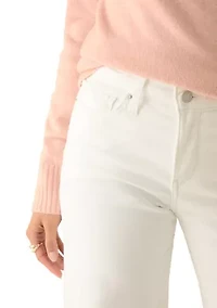 Shaping Wide Soft White Pants