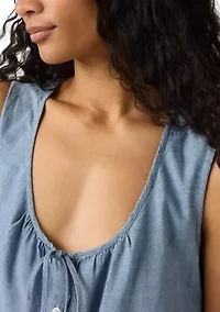 Luella Breezy Blues Blouse