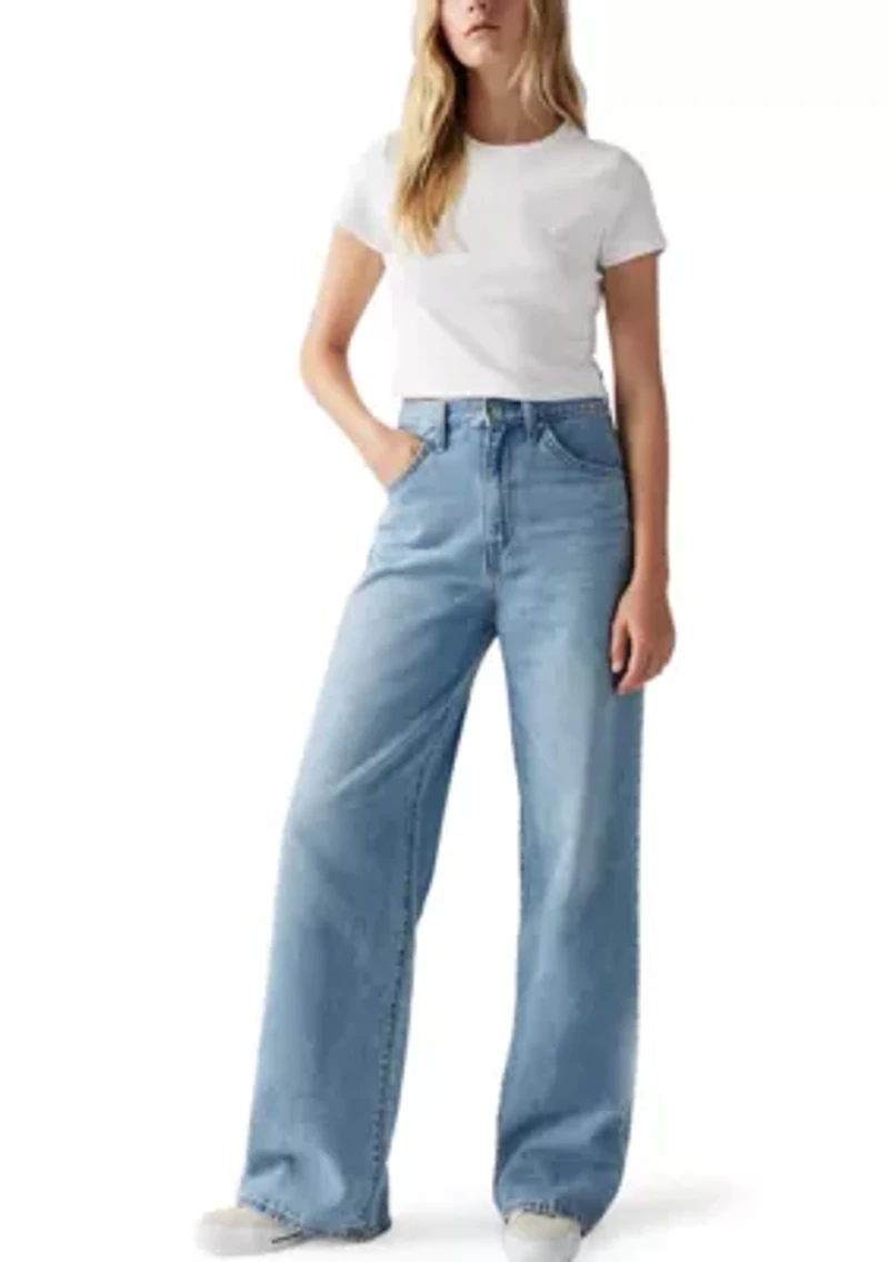 Cinched Baggy Jeans