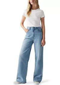 Cinched Baggy Jeans