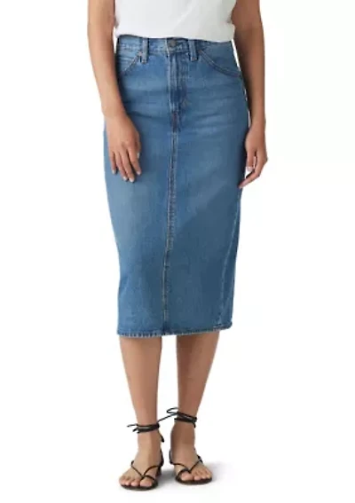 Women's High Rise Slit Skirt