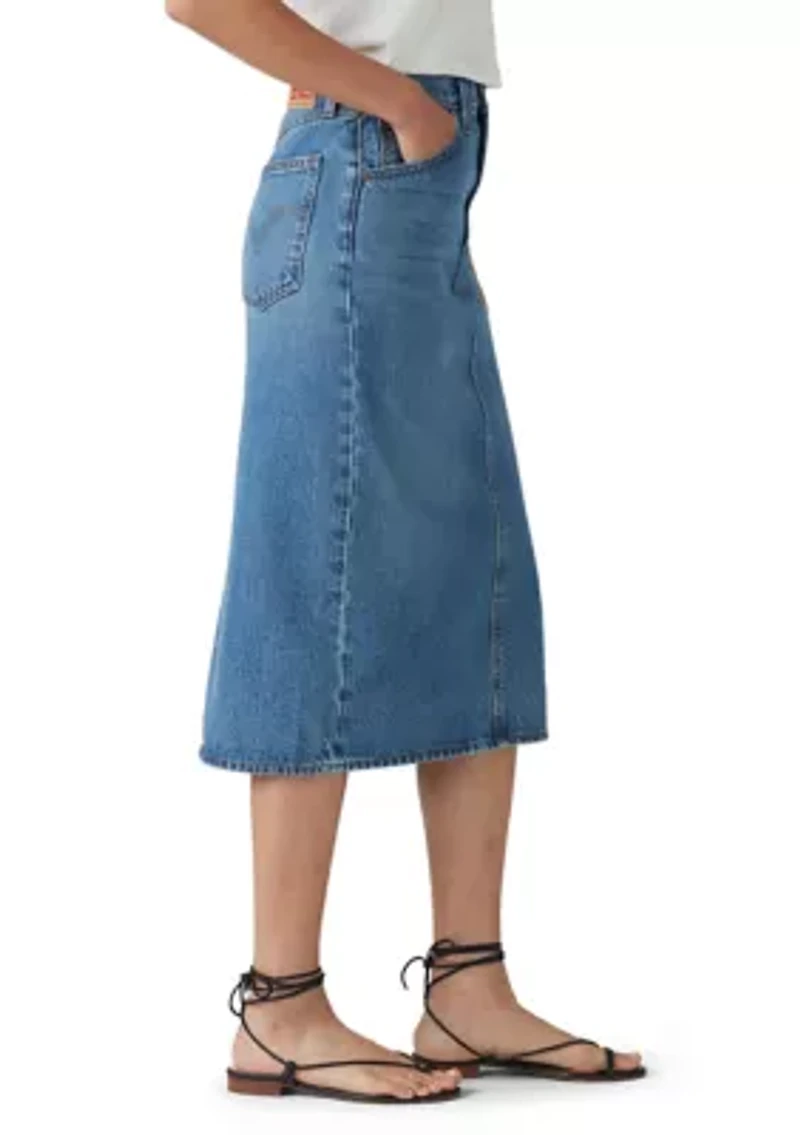 Women's High Rise Slit Skirt
