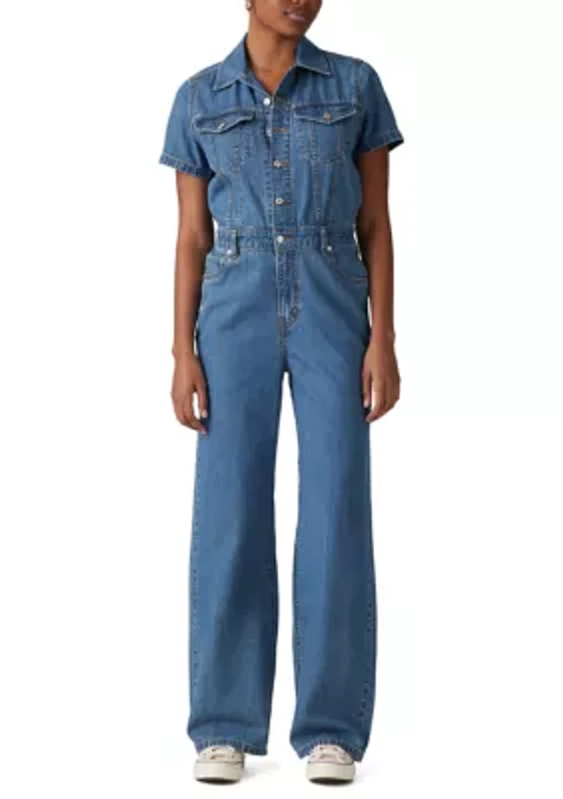 Women's Short Sleeve Jumpsuit