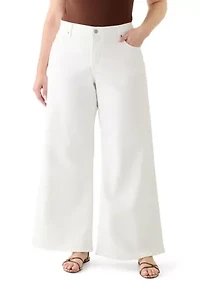 Plus Shaping Wide Leg Jeans