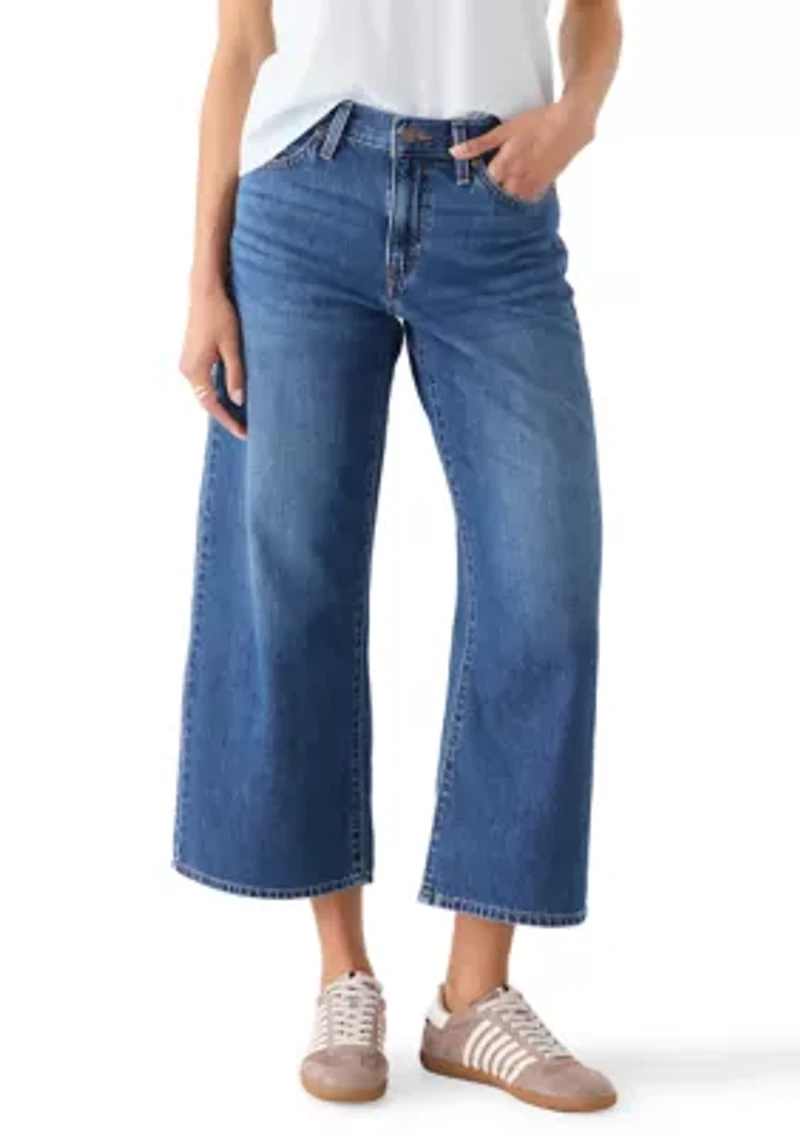 Middy Wide Leg Ankle Jeans