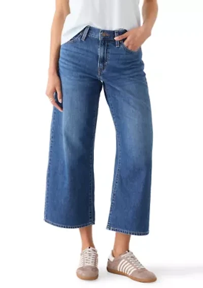 Middy Wide Leg Ankle Jeans