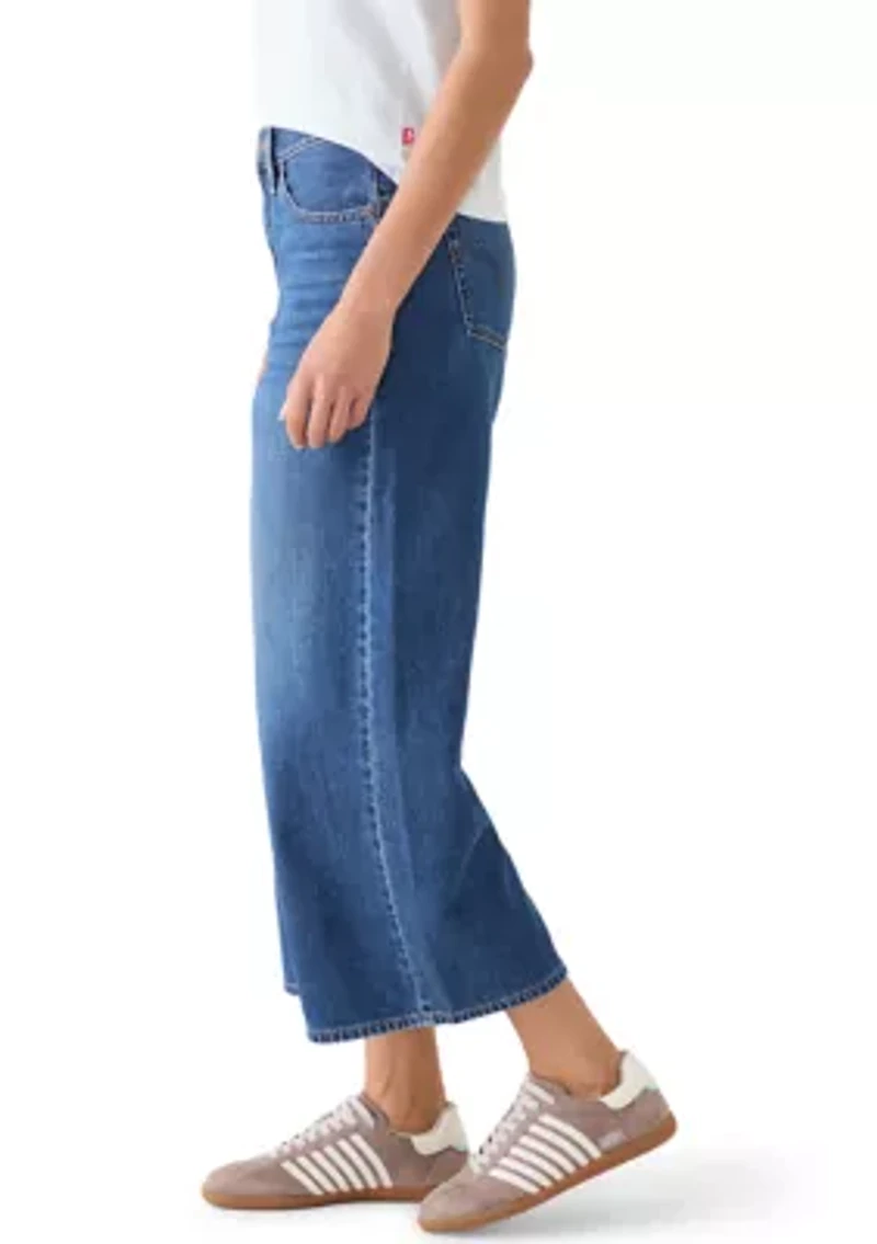 Middy Wide Leg Ankle Jeans