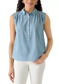 Women's Short Sleeve Popover Breezy Shirt