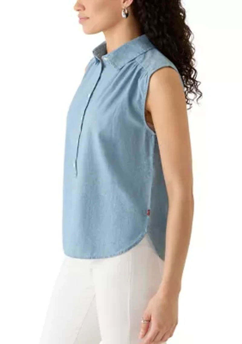 Women's Short Sleeve Popover Breezy Shirt