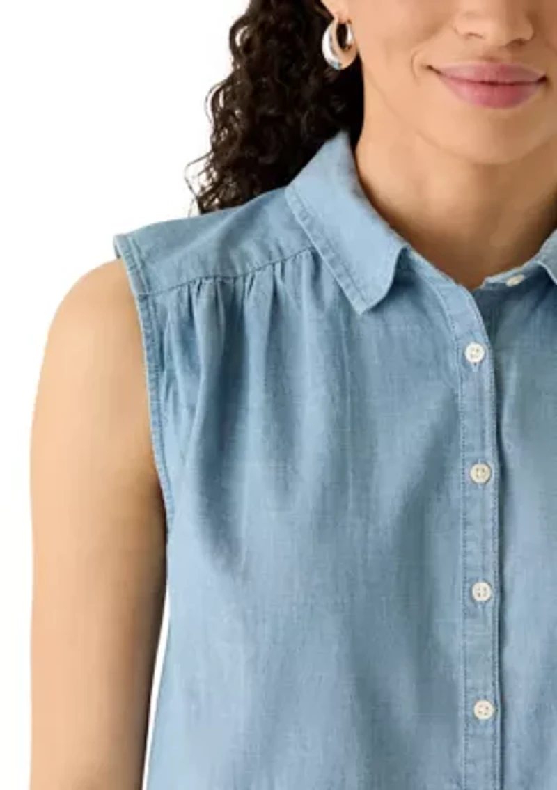 Women's Short Sleeve Popover Breezy Shirt