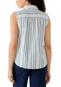 Women's Sleeveless Popover Top