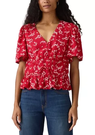 Women's Rylan Short Sleeve Crepe Blouse