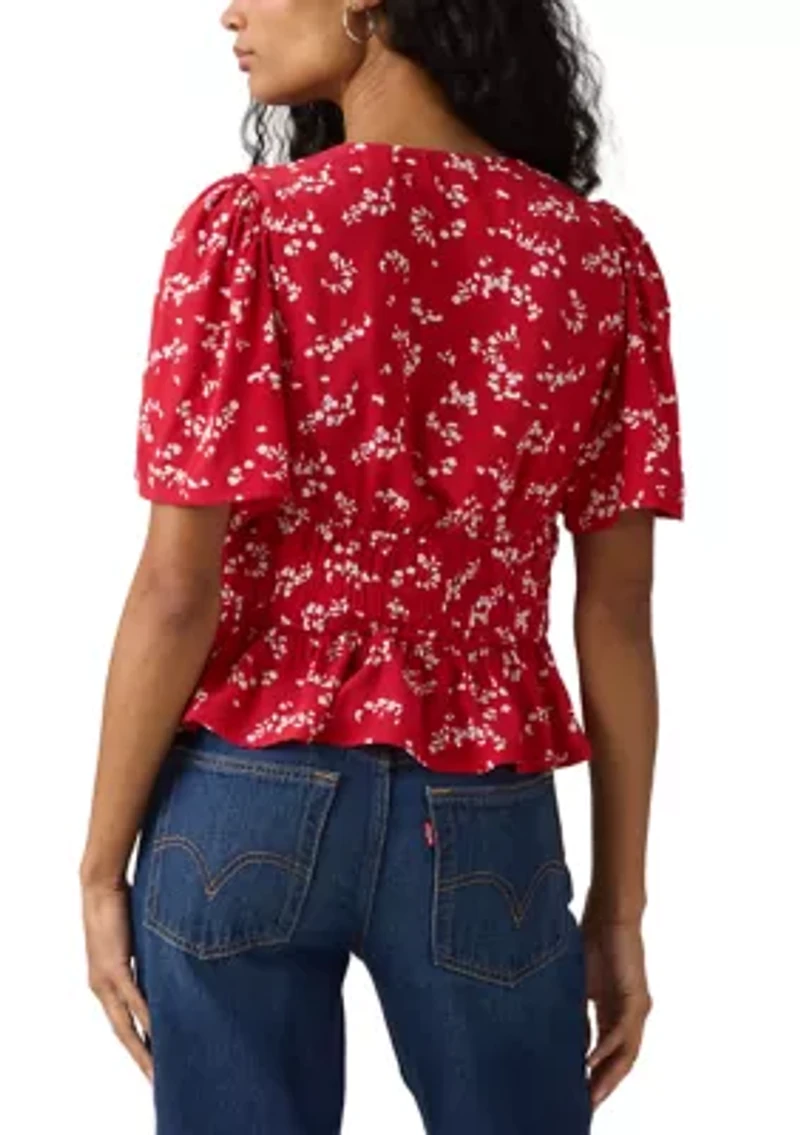 Women's Rylan Short Sleeve Crepe Blouse