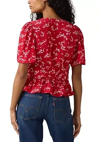 Women's Rylan Short Sleeve Crepe Blouse
