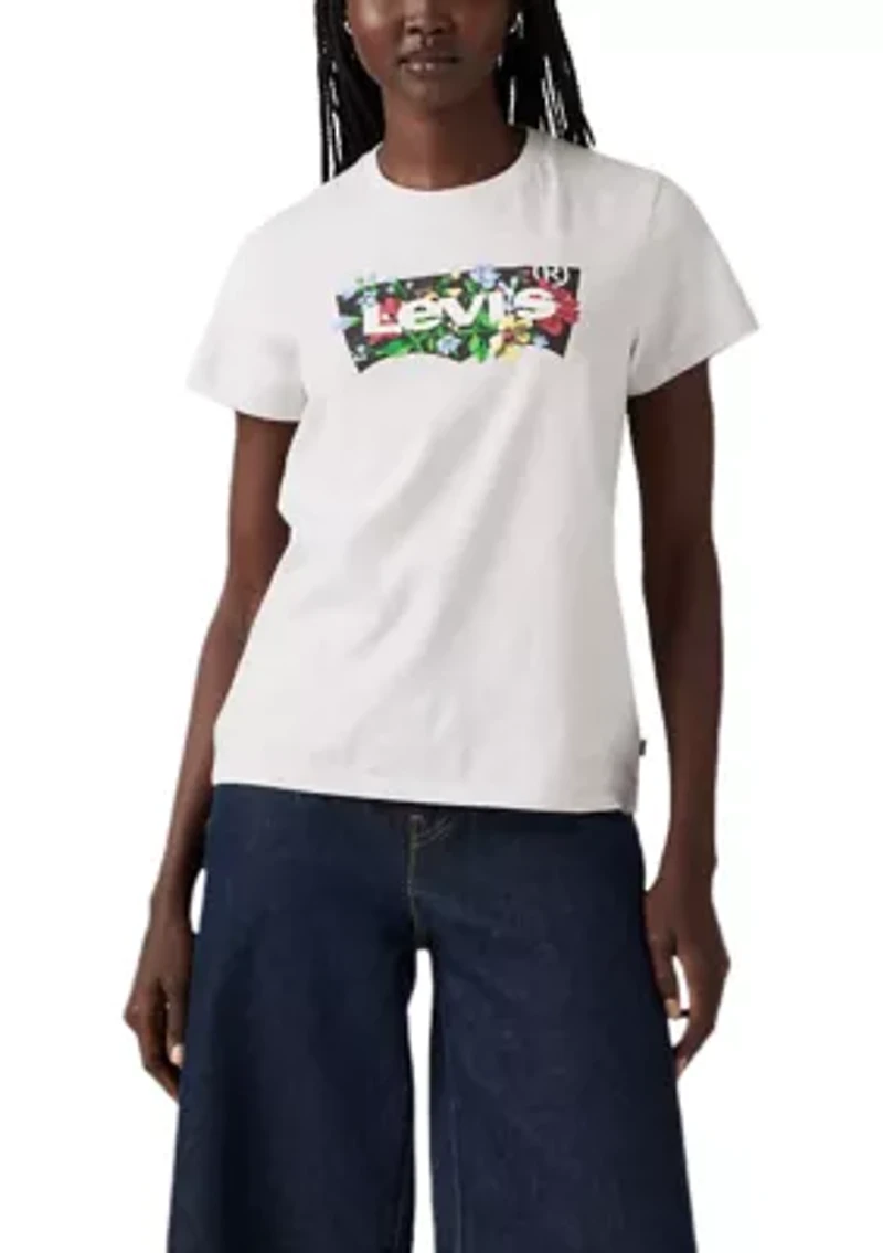 The Perfect Tee - Deirdre Flower Batwing Logo