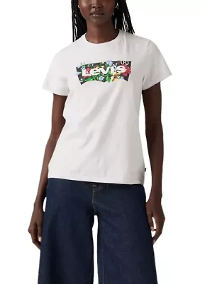 The Perfect Tee - Deirdre Flower Batwing Logo