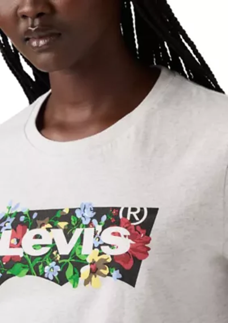 The Perfect Tee - Deirdre Flower Batwing Logo