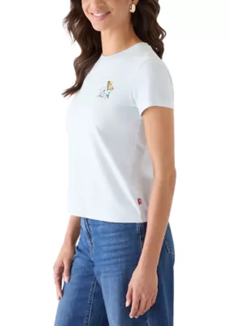 Women's Butterfly On Daisy Graphic T-Shirt
