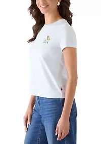 Women's Butterfly On Daisy Graphic T-Shirt