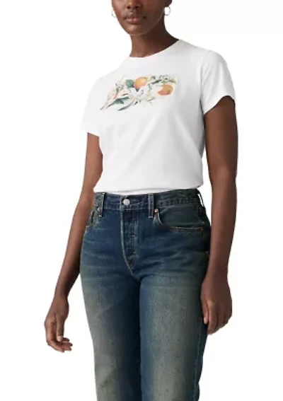 Women's Perfect Orange Farm Graphic Shirt