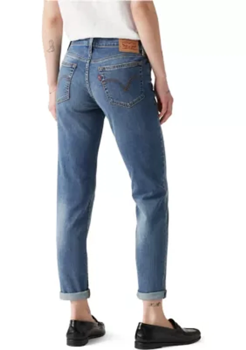Mid Rise Boyfriend Jeans