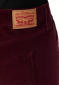 Plus Merlot Pull On Classic Straight Pants