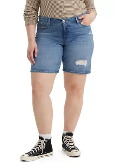 Plus Mid Length Shorts