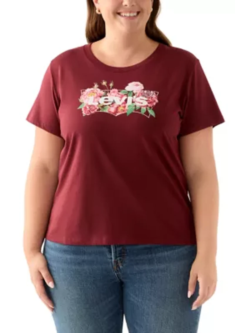 Plus Rose Logo Graphic T-Shirt