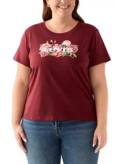 Plus Rose Logo Graphic T-Shirt