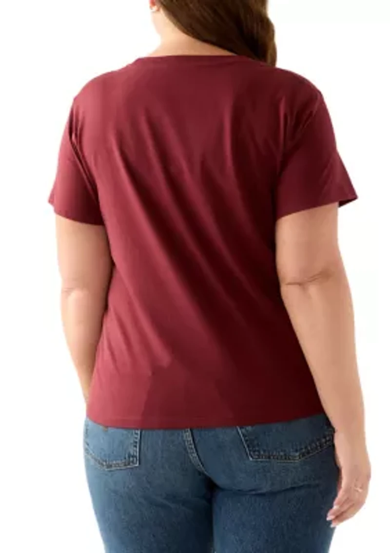 Plus Rose Logo Graphic T-Shirt