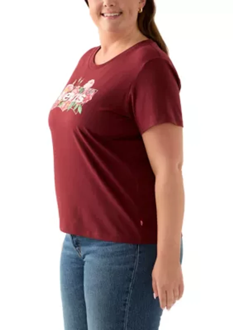 Plus Rose Logo Graphic T-Shirt