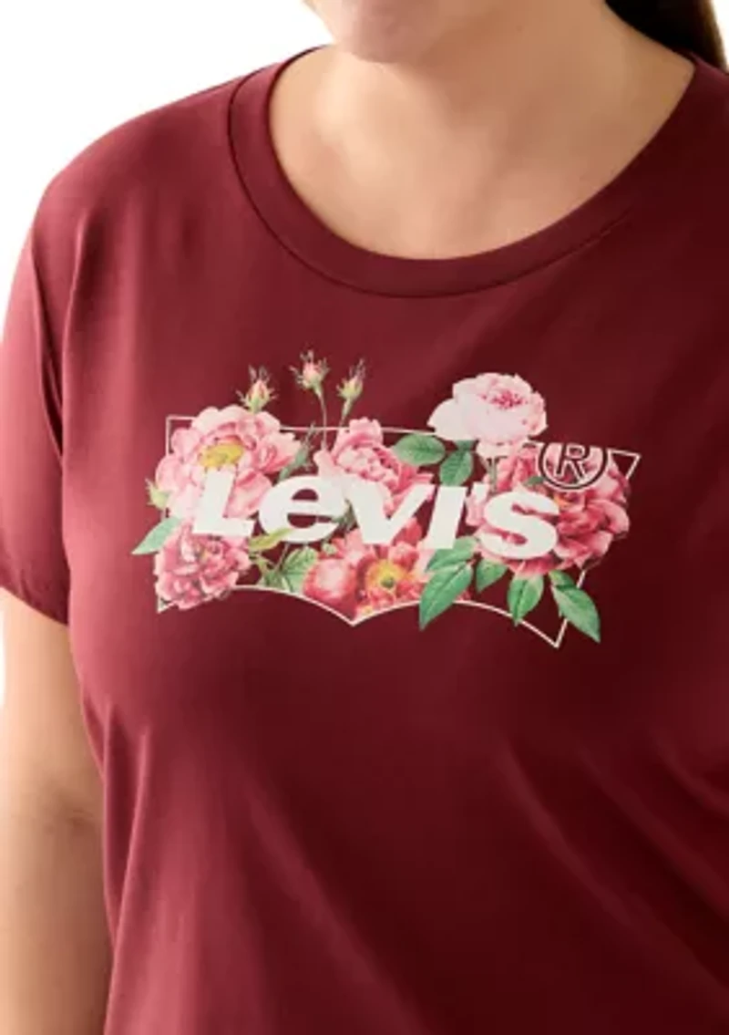 Plus Rose Logo Graphic T-Shirt