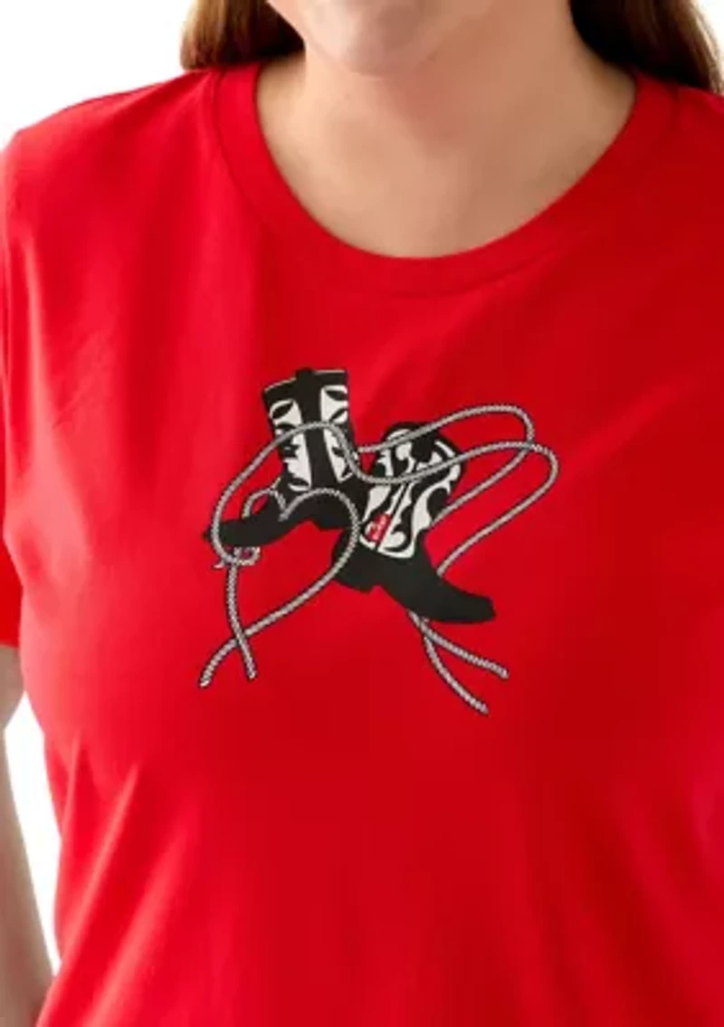 Plus Boots Graphic T-Shirt