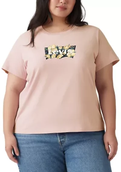 Plus Blake Brushstroke Graphic T-Shirt