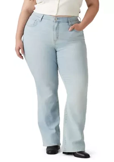 Plus High Rise Bootcut Jeans