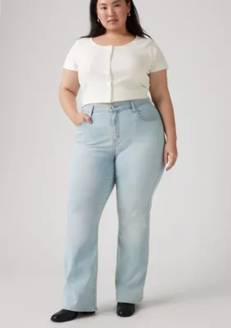 Plus High Rise Bootcut Jeans
