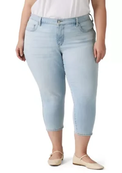 Plus Hold It Down Capri Jeans
