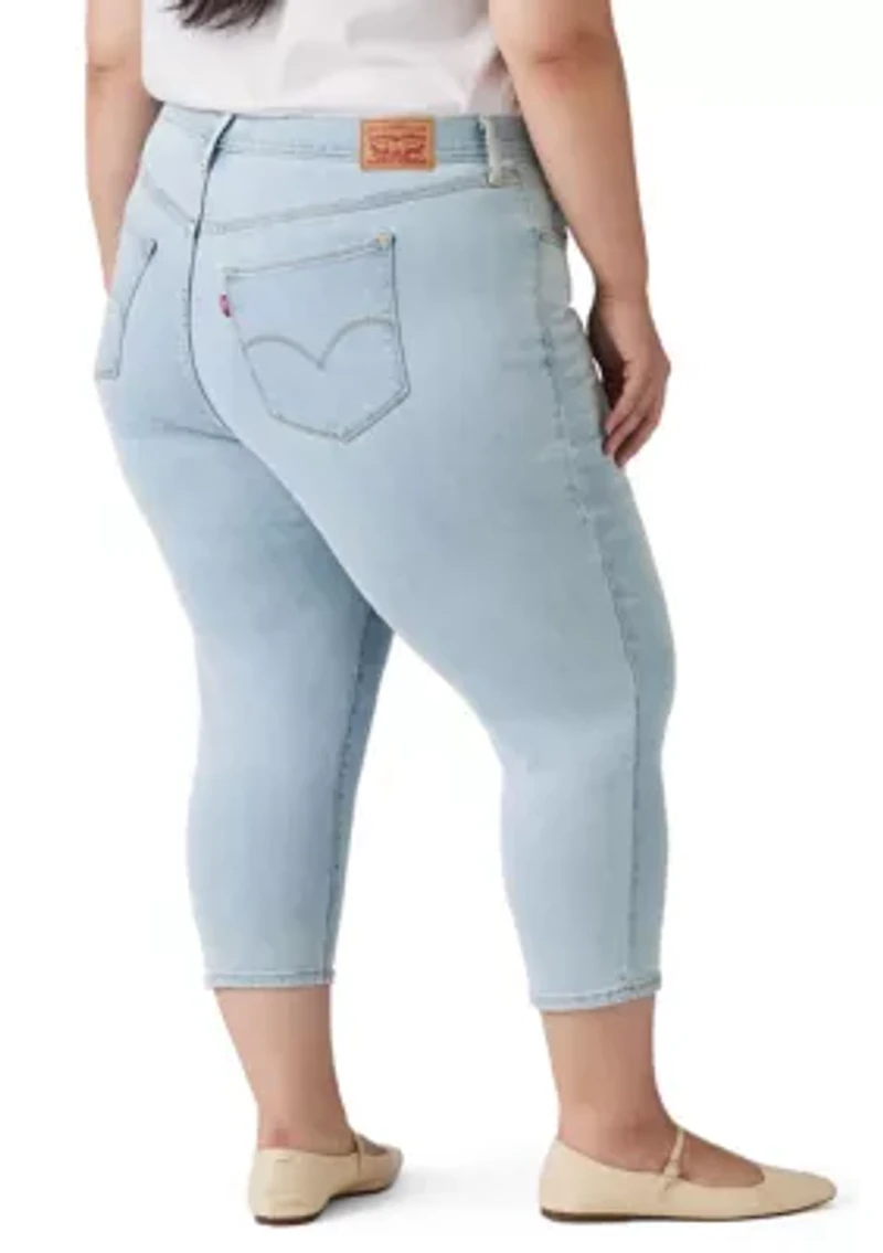 Plus Hold It Down Capri Jeans