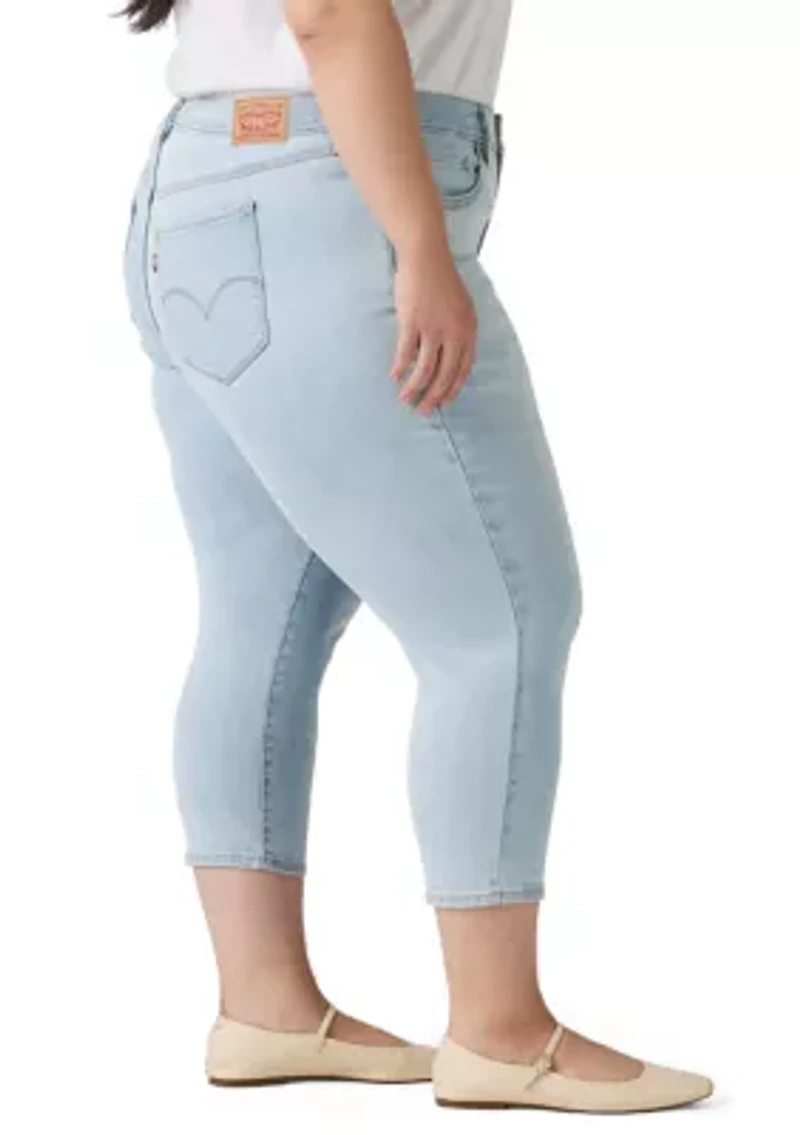 Plus Hold It Down Capri Jeans