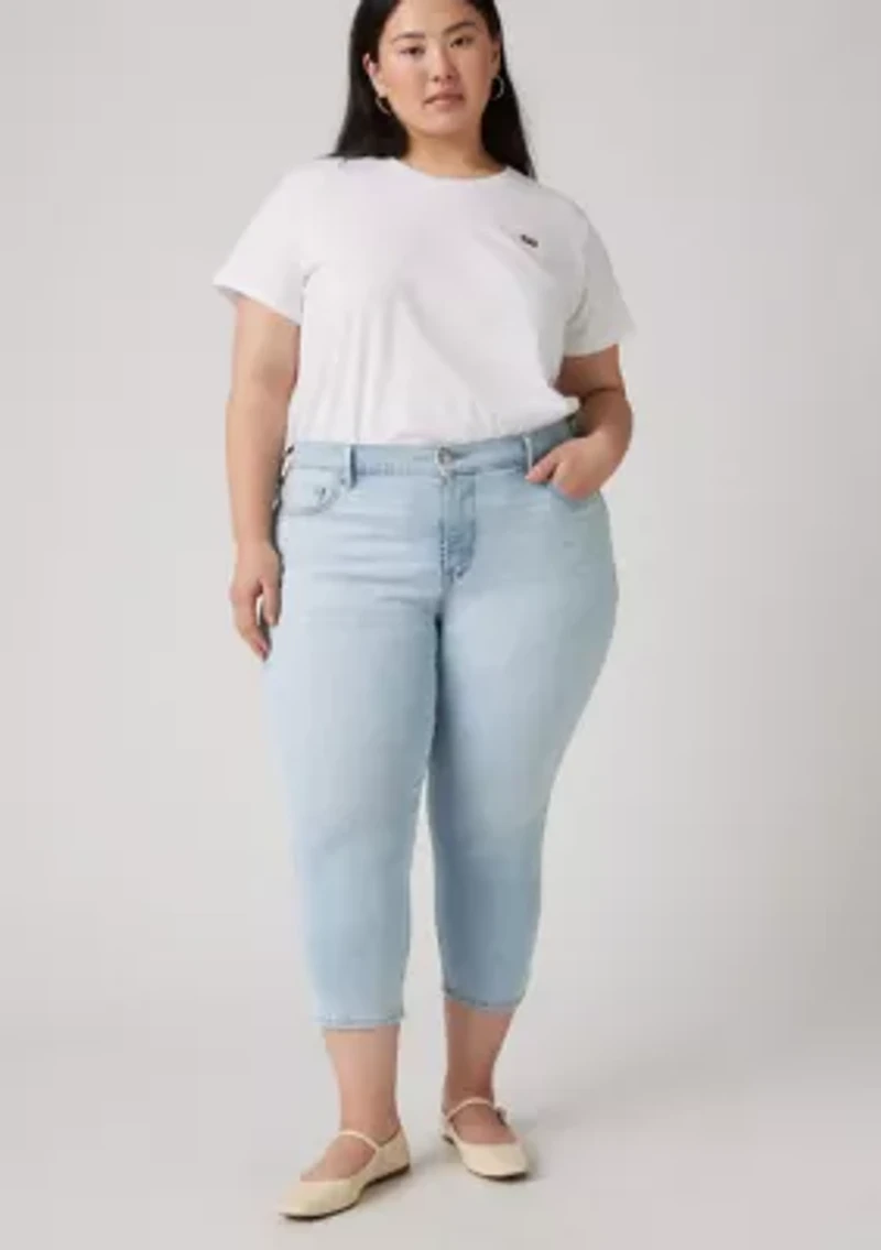Plus Hold It Down Capri Jeans