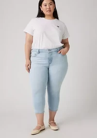 Plus Hold It Down Capri Jeans