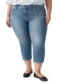 Plus Skinny Capri Jeans