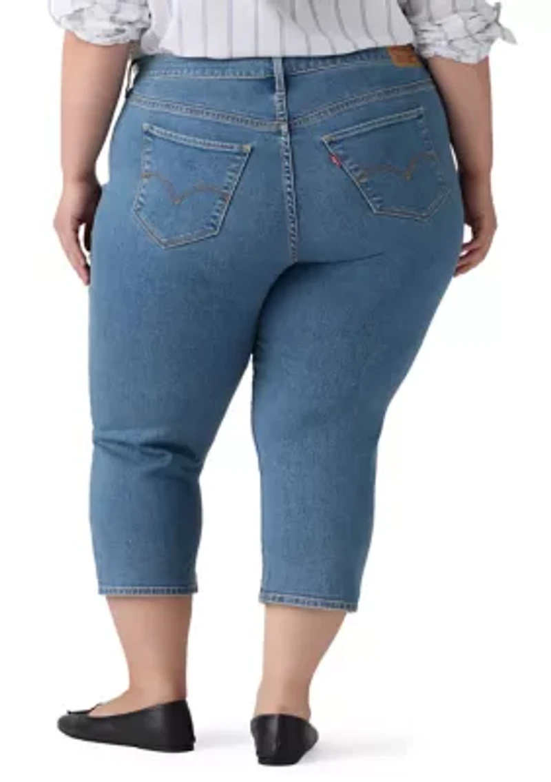 Plus Skinny Capri Jeans