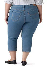 Plus Skinny Capri Jeans