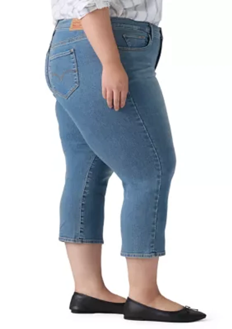 Plus Skinny Capri Jeans
