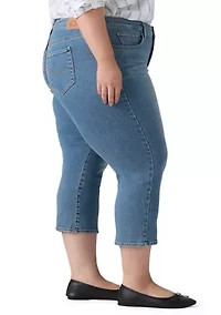 Plus Skinny Capri Jeans