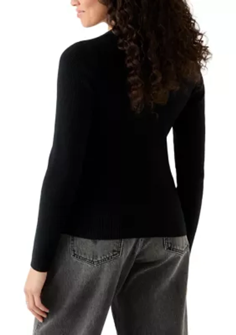 Ribbed Crew Neck Sweater