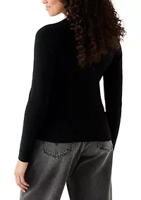Ribbed Crew Neck Sweater